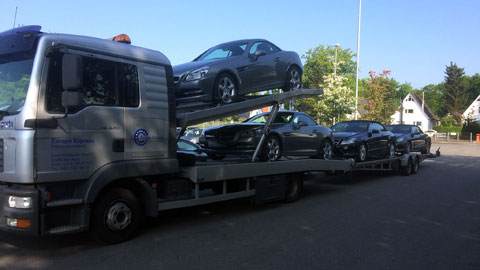 Classic Mercedes Benz transportieren